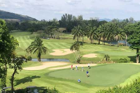 Thailand golf holidays - Phuket course and coastline